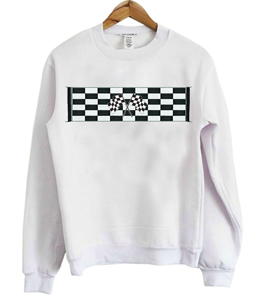 checkered flag sweatshirt