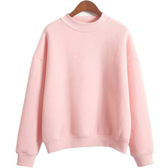 light pink sweat shirts