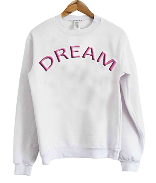 dream white smile hoodie