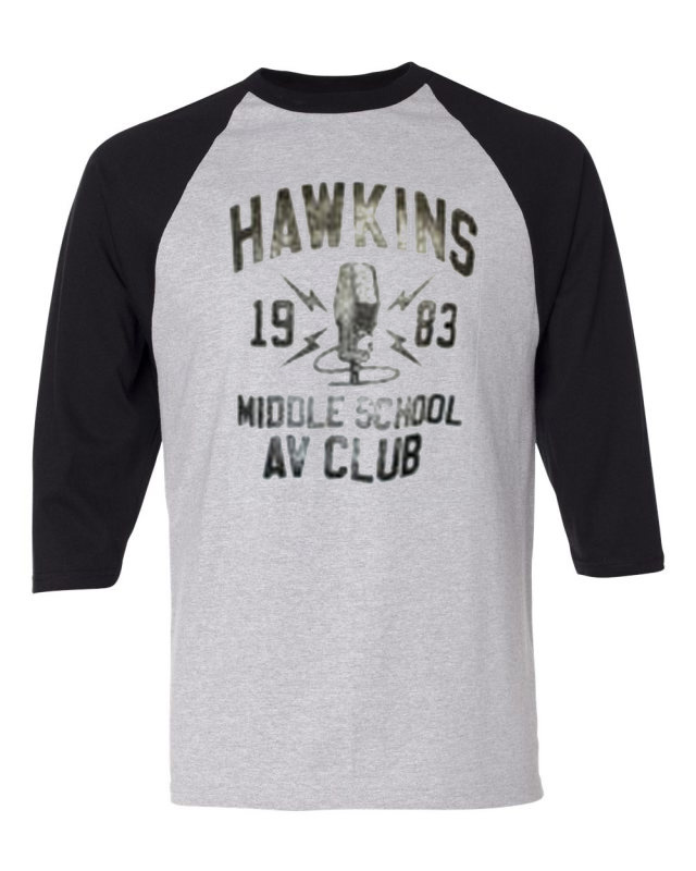 Stranger Things Hawkins Baseball T Shirt