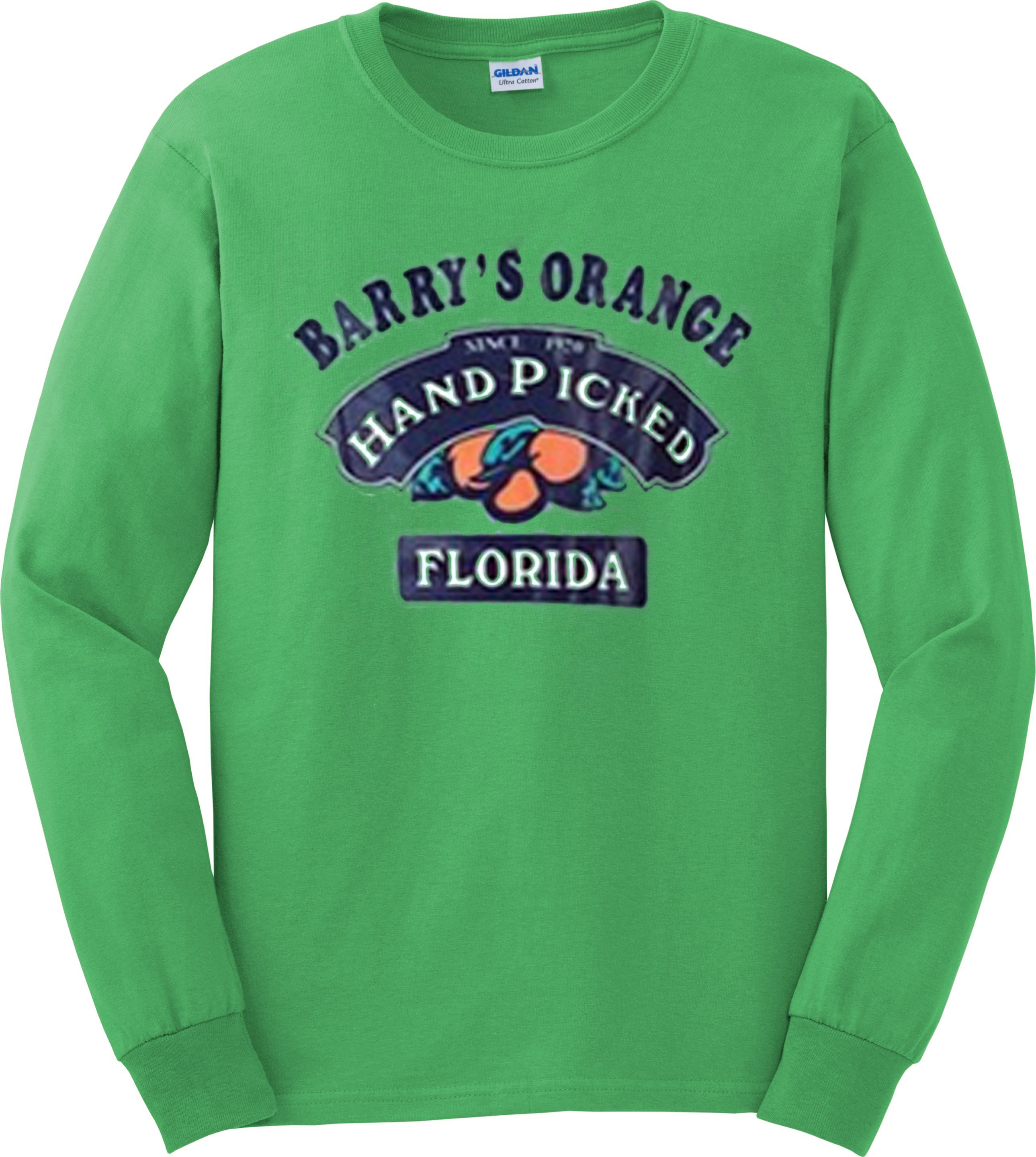 barry's orange sweatshirt