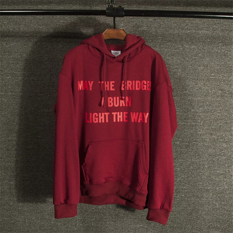 Bevidst Frost modnes May The Bridges I Burn Light The Way hoodie