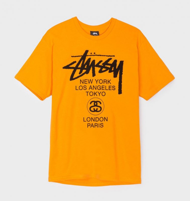 stussy new york los angeles tokyo london paris tee