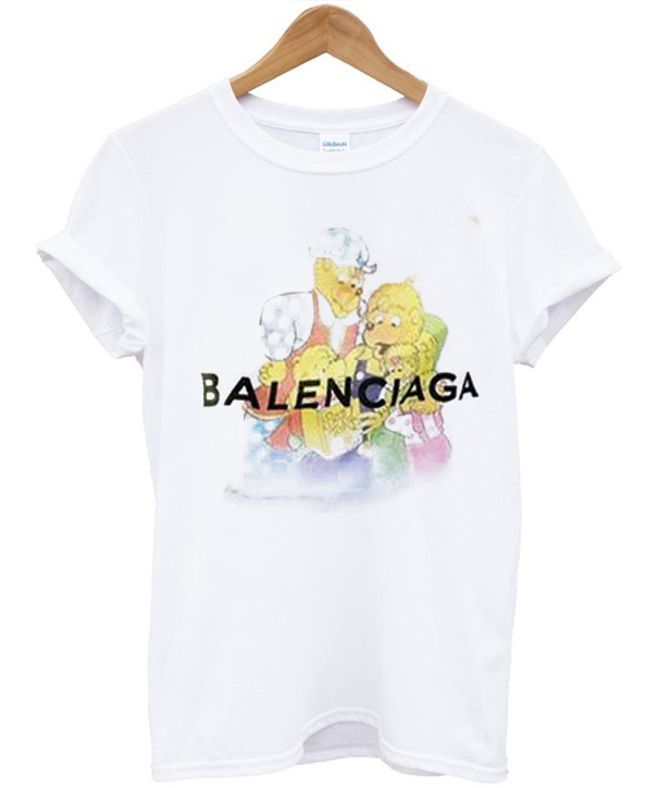 balenciaga bear tee