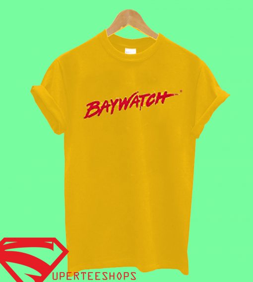 yellow baywatch t shirt