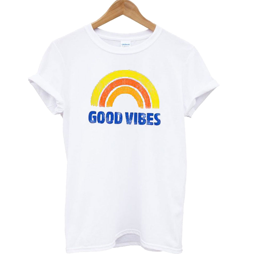 good vibes rainbow sweatshirt