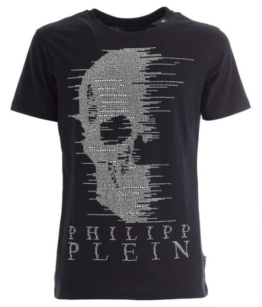 Philipp Plein Black With Skull T Shirt