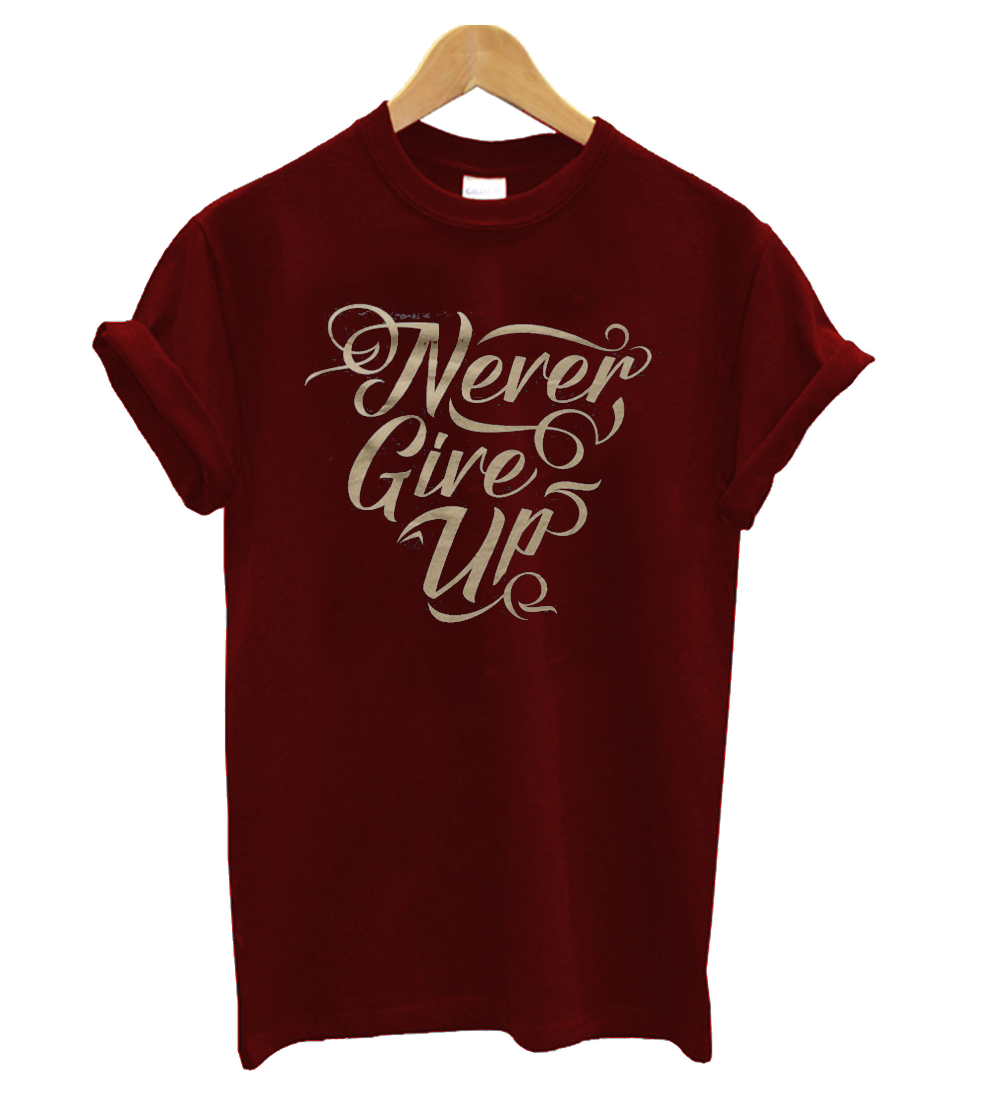 shirt never give up