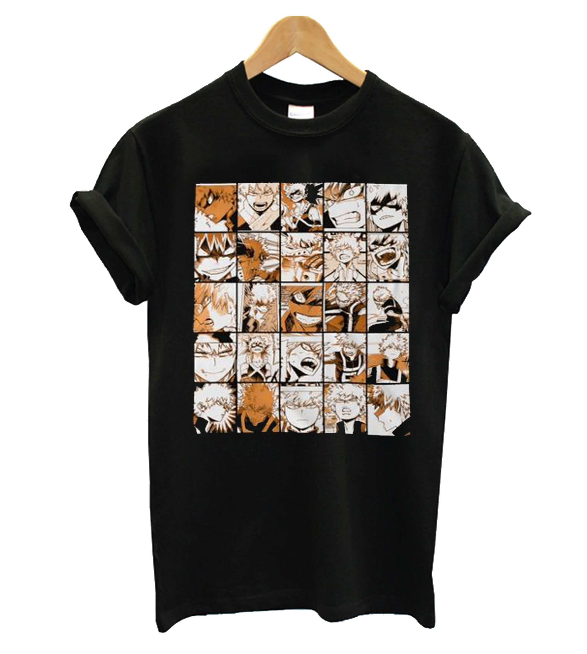 orange bakugo shirt