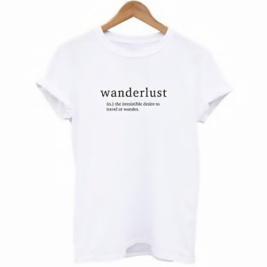 t shirt wanderlust