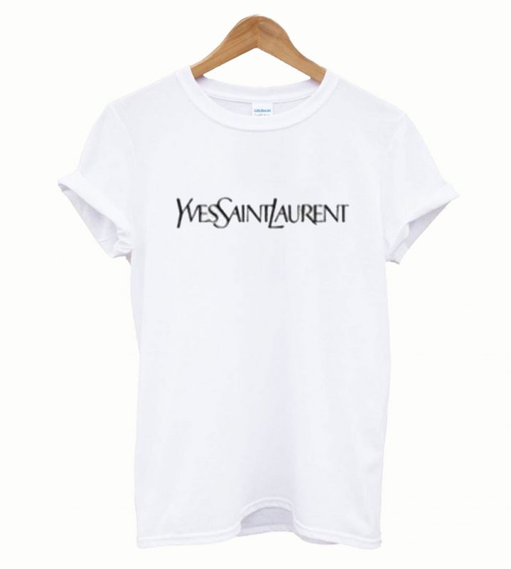 yves saint laurent white t shirt