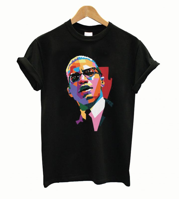 malcolm x shirt gun