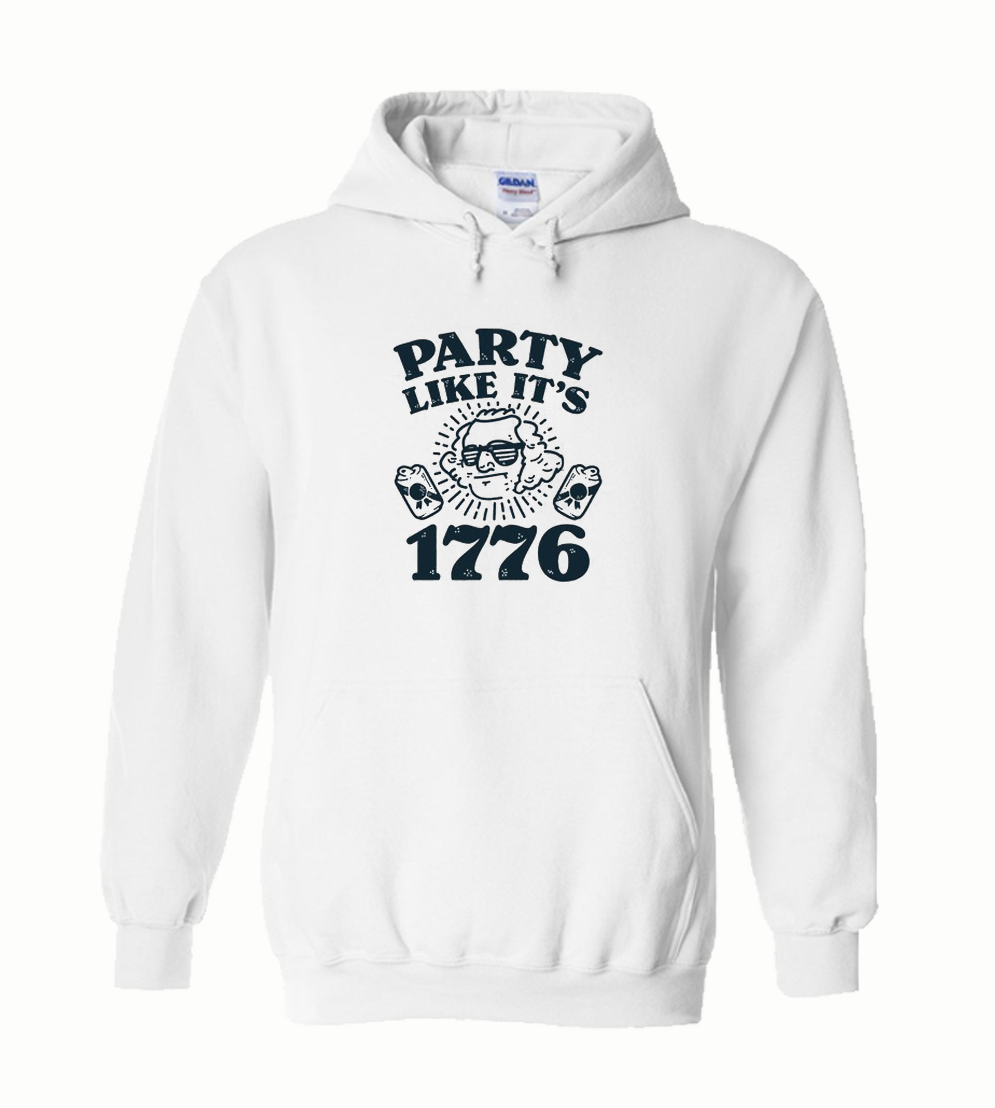 1776 hoodie skull