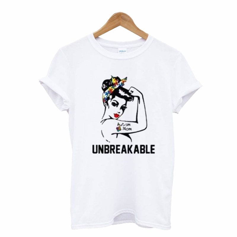 Download Mom Autism Unbreakable T Shirt