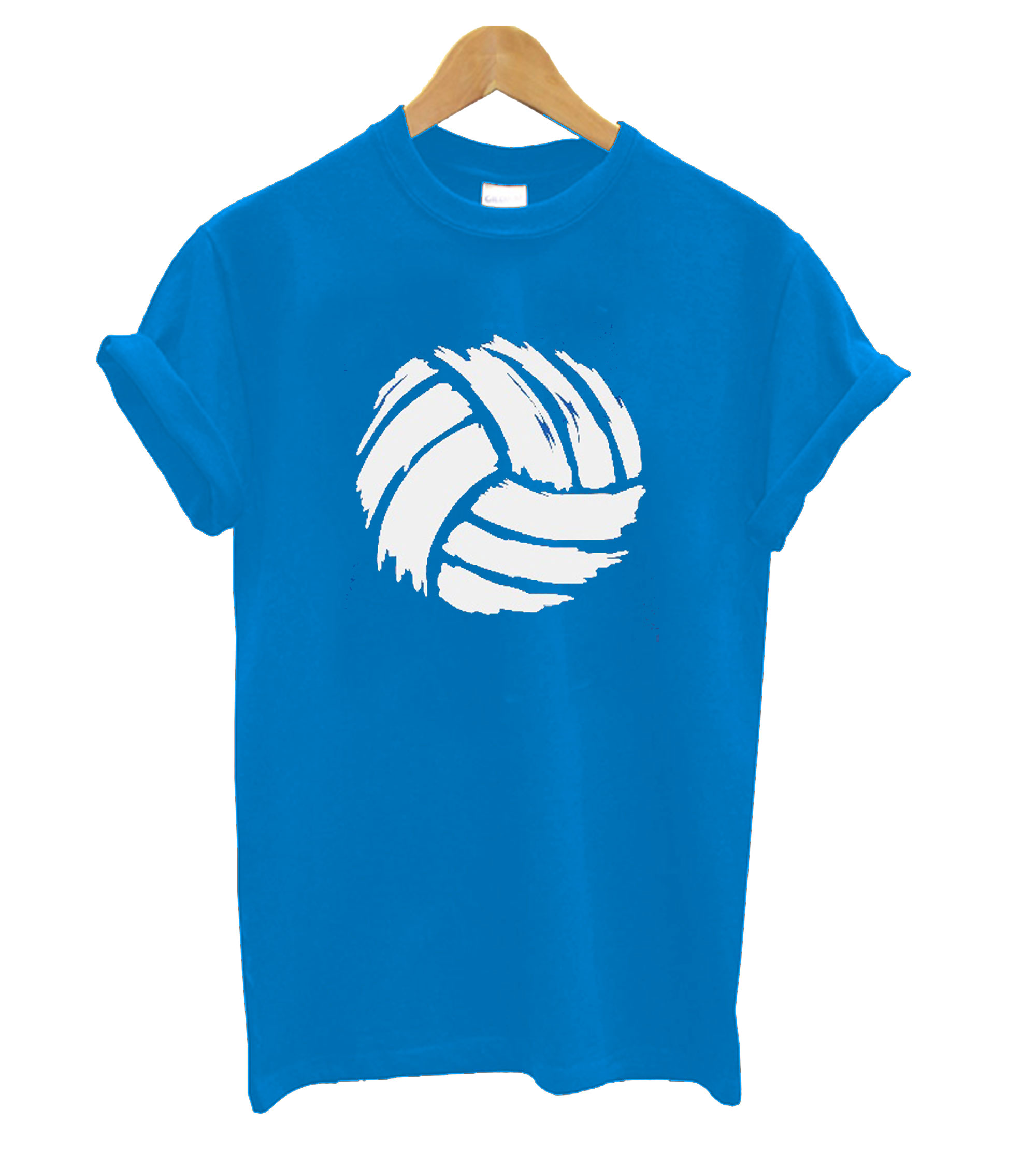 kip deken Aan het leren Geverfde Volleybal T-shirt